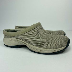 Merrell Primo Breeze II Womens Size 9.5 Mesh Clogs Mule Comfort Shoes Silvermist
